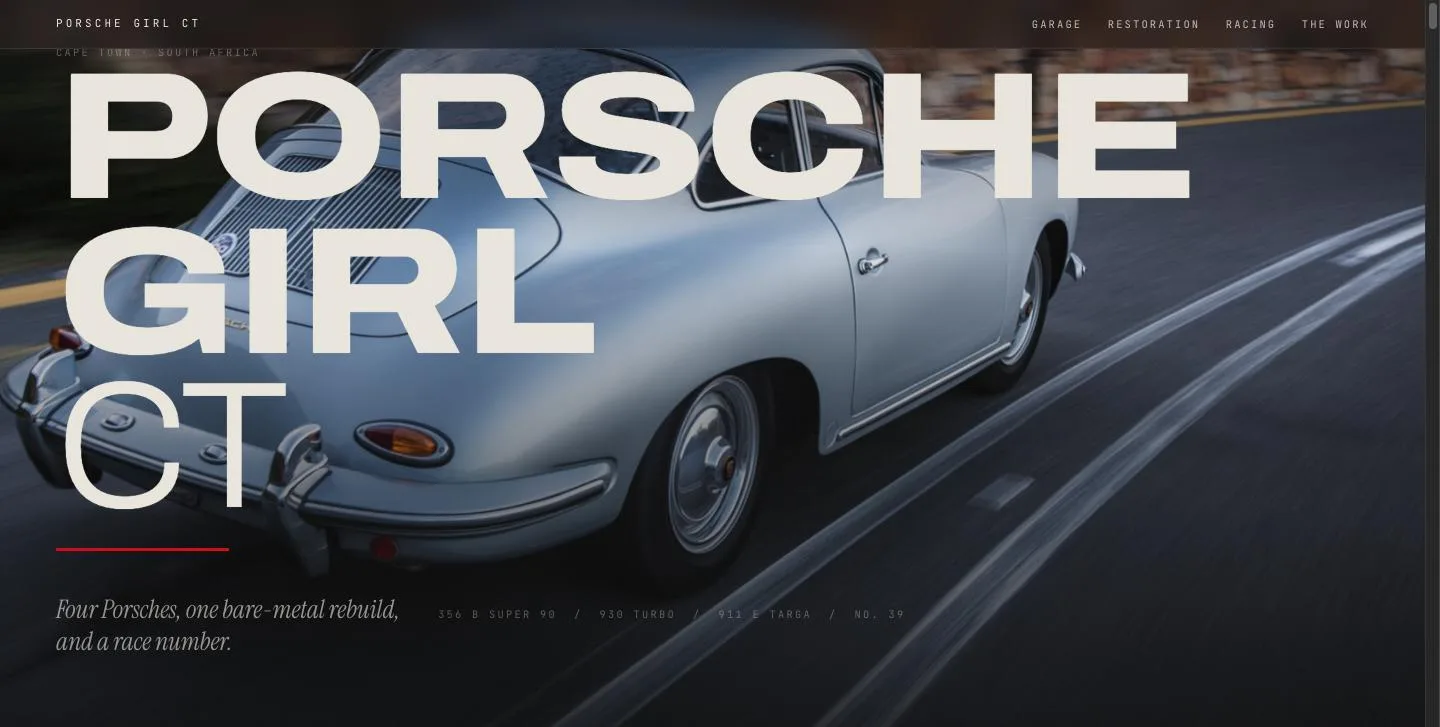 porschegirlct.com, an editorial Porsche culture site